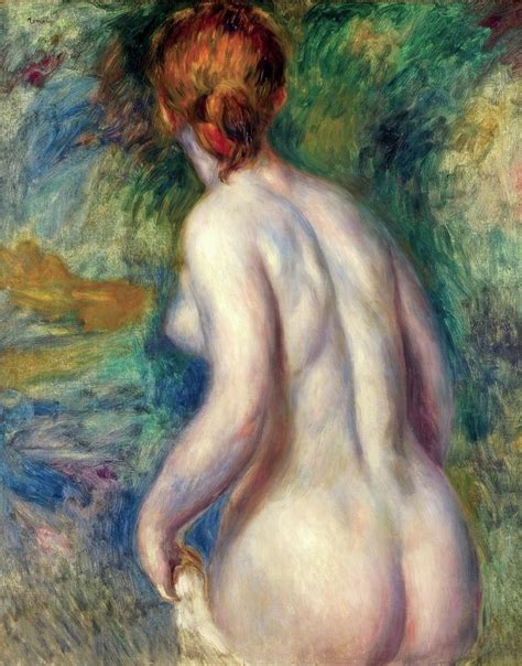 Nude Seen From The Back 1881 Painting By Pierre Auguste Renoir