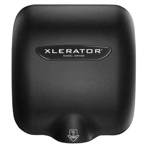 Excel XL SP RB XLERATOR Raven Black High Speed Hand Dryer 110 120V