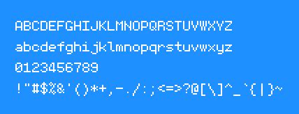 Retro Pixel Font / 复古像素字体 by 狼人小林