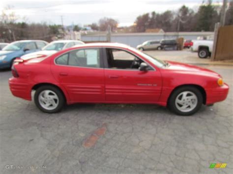 1999 Bright Red Pontiac Grand Am Se Sedan 58397225 Photo 3 Gtcarlot
