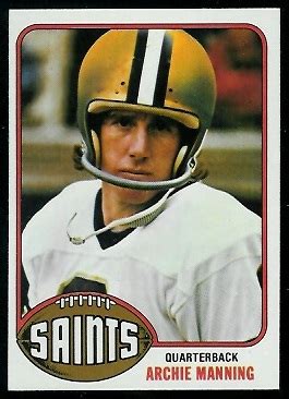 Archie Manning - 1976 Topps #485 - Vintage Football Card Gallery