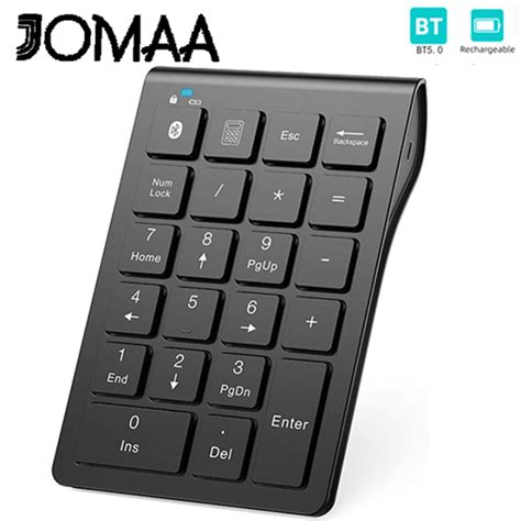 JOMAA Bluetooth Numeric Keypad Rechargeable Bluetooth Numeric Keyboard