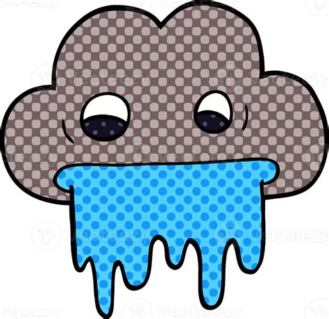 Cartoon Doodle Rain Cloud 40696861 Png