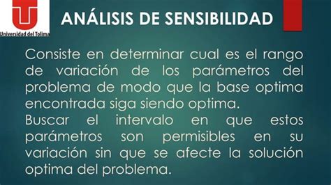 Teoria De La Dualidad Y Analisis De La Sensibilidad Ppt