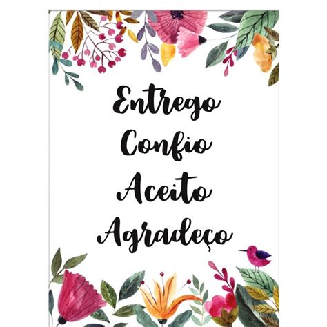 Placa Decorativa Quadro Entrego Aceito Confio Agrade O Shopee Brasil