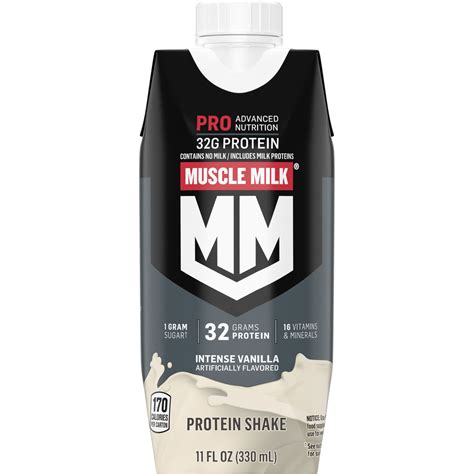 Muscle Milk Pro Advanced Nutrition Intense Vanilla Artificially Flavored Protein Shake