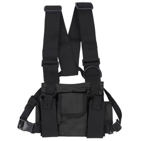 VGEBY Sac de poitrine réglable Poitrine Pack Réglable Multi Poche