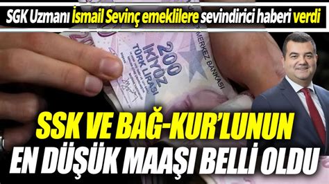 SGK Uzmanı İsmail Sevinç emeklilere sevindirici haberi verdi SSK ve