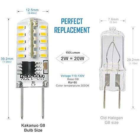 Dimmable G8 Led Bulb 2 Watt Warm White 3000k Bi Pin Base Under Counter Kitchen Ebay
