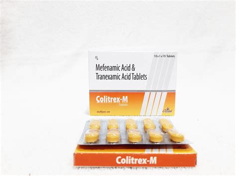 (Colitrex - M Tab) Tranexamic Acid 500mg, Mefenamic Acid 250 Mg | Orion ...