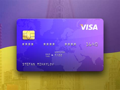 Purple Psd Credit Card Mockup By Yokai On Dribbble