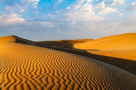 Sand dunes in desert Stock Photo | Adobe Stock