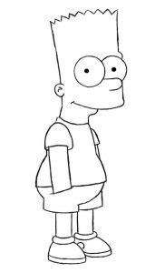 Desenhos Do Bart Simpsons Para Imprimir E Colorir Pintar