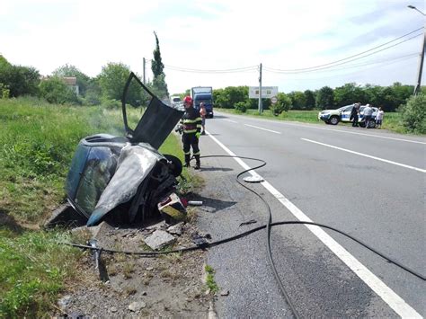 Accident Urmat De Incendiu N Gil U Trei Persoane R Nite