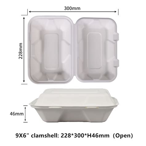 Clamshell Take Out Food Container X Inch Clamshell Compostable To Go