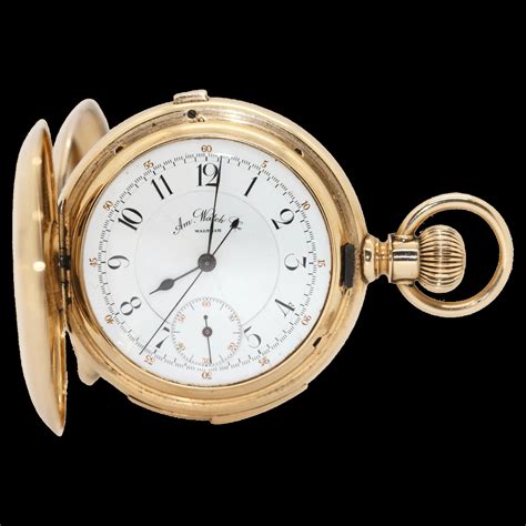 14k Gold American Watch Co Waltham Chronograph Repeater 1895 Watch Museum Discover The