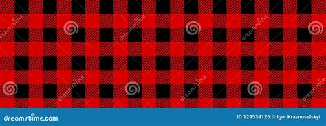 Lumberjack Buffalo Plaid Seamless Pattern Red And Black Lumberjack