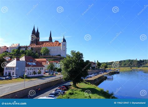 July 26 2020 - Meissen/Germany: the Castle Hill of Meissen in Saxony ...