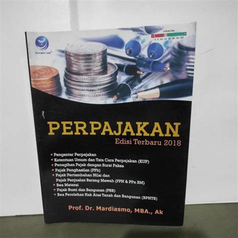 Jual Buku Perpajakan Edisi Terbaru Oleh Prof Dr Mardiasmo Mba