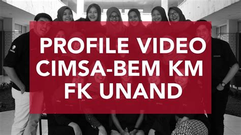 It S All About Us Profile Video CIMSA BEM KM FK UNAND 2019 2020 YouTube