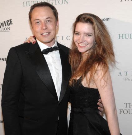 Elon Musk with his first wife Justine Musk. They had five children ...