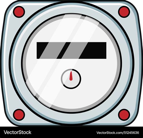 Counter water gas meter cartoon Royalty Free Vector Image