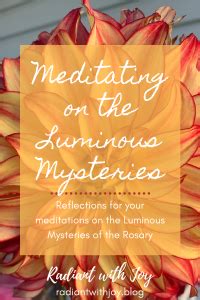 Meditating on the Luminous Mysteries – Radiant with Joy