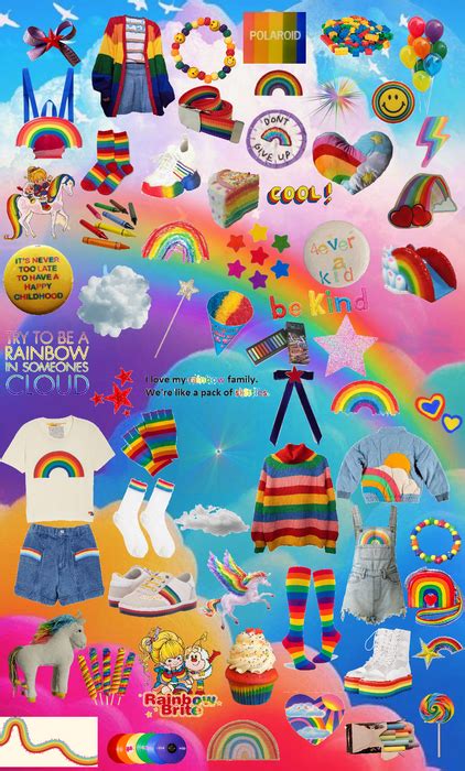 Rainbow Brite Aesthetic Board Outfit Shoplook