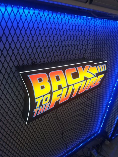 Back to the Future Light up Sign Back to the Future Wall - Etsy