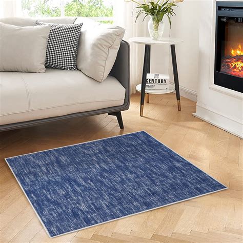 GlowSol 2 X 3 Small Area Rug Machine Washable Modern Solid Throw