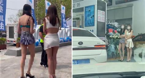 Petrol Station S Bikini Girl Stunt Shut Down By Police