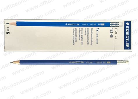 Staedtler Norica Hb Pencil With Eraser Tip Box