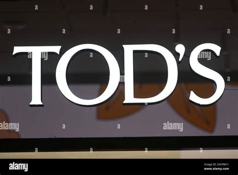 Milan, Italy - September 24, 2021: Tod's logo displayed on a facade of ...