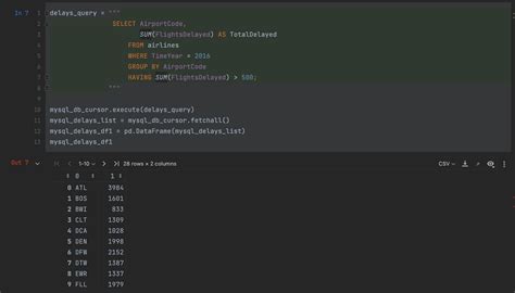 Using PyCharm To Read Data From A MySQL DataBase Into Pandas The