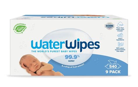 Waterwipes Biodegradable Baby Wipes 9x60 Pack Wipes Baby Bunting Nz