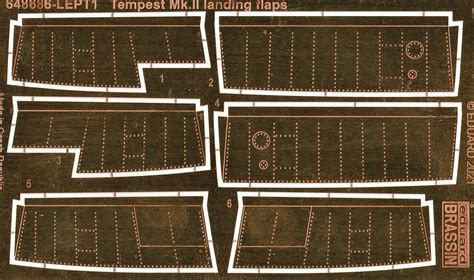 Eduard Brassin Print Set F R Tempest Mk Ii Landeklappen In