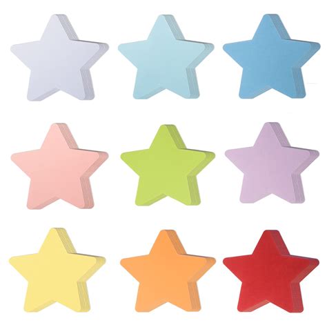 Buy 72 Pieces Large Star Cut Outs Paper Stars Shapes Assorted Color