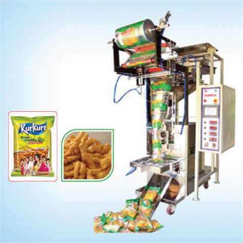 Automatic Kurkure Packing Machine With Pouch Capacity 50 500gm Three