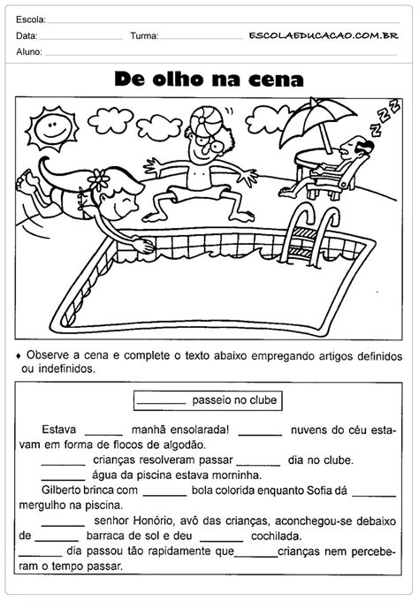 Atividades Português 4 Ano Para Imprimir Pdf Com Gabarito