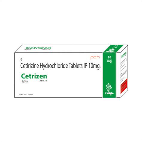 Cetirizine Hydrochloride Tablets General Medicines At Best Price In