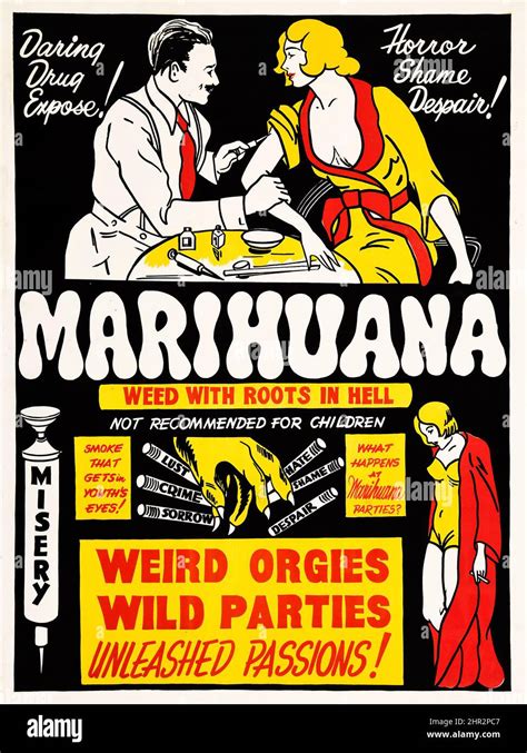 Marihuana Roadshow Attractions 1936 Vintage Movie Poster Wild Orgies Wild Parties