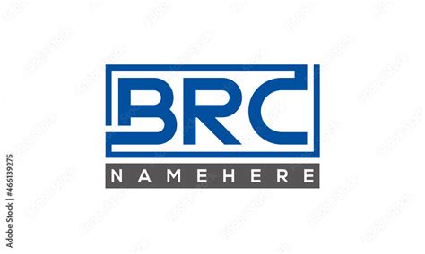 BRC Letters Logo With Rectangle Logo Vector Stock Vector | Adobe Stock