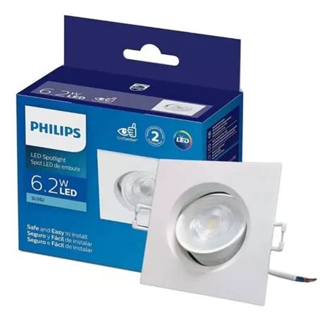 Kit De Focos Led Cuadrados De W K Lm Philips Luz