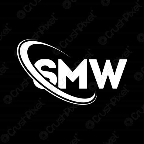 smw logo smw letter smw letter logo design initials smw stock