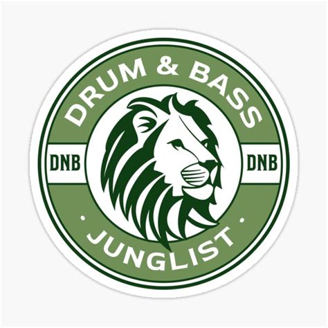 DRUM AND BASS Lifesaver Lion Green Sticker For Sale By