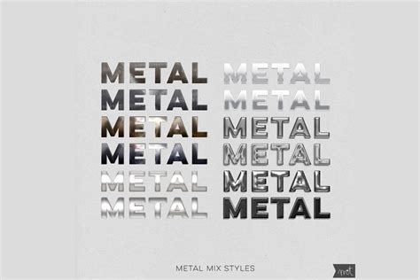 Metal Mix Styles Graphic By Miss Tiina Creative Fabrica