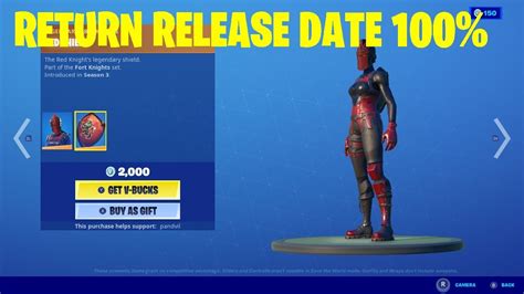 Red Knight Skin Return Release Date Red Knight Coming Back To Fortnite 2022 Youtube