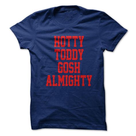 Hotty Toddy Gosh Almighty T Shirt Design Navy Shirt With Red Etsy