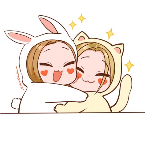 friends chibi drawing bestie cute cartoon  chibi  friends