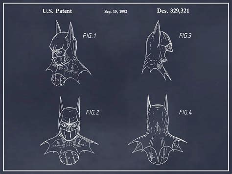 Batman Cowl Drawing